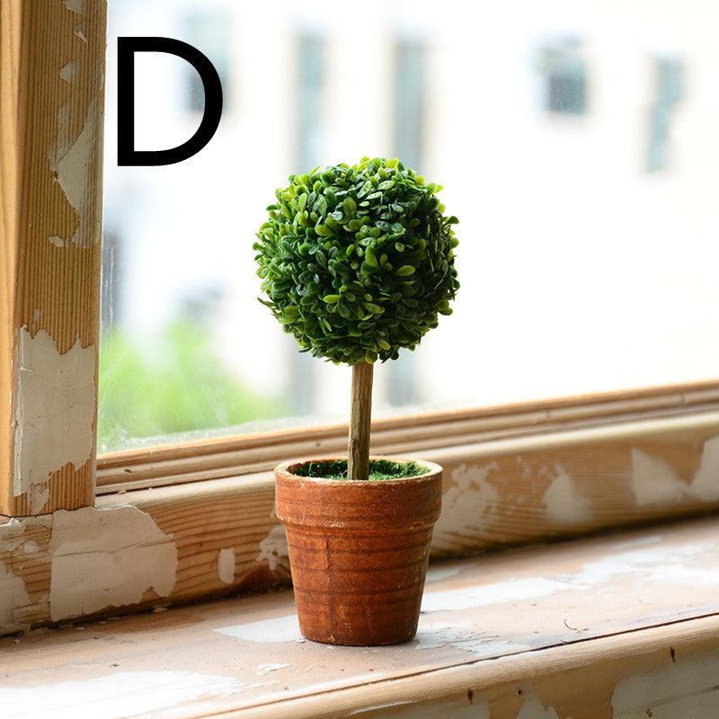 Idyllic Simulation Plant And Fake Flower Potted Indoor Living Room Furnishings