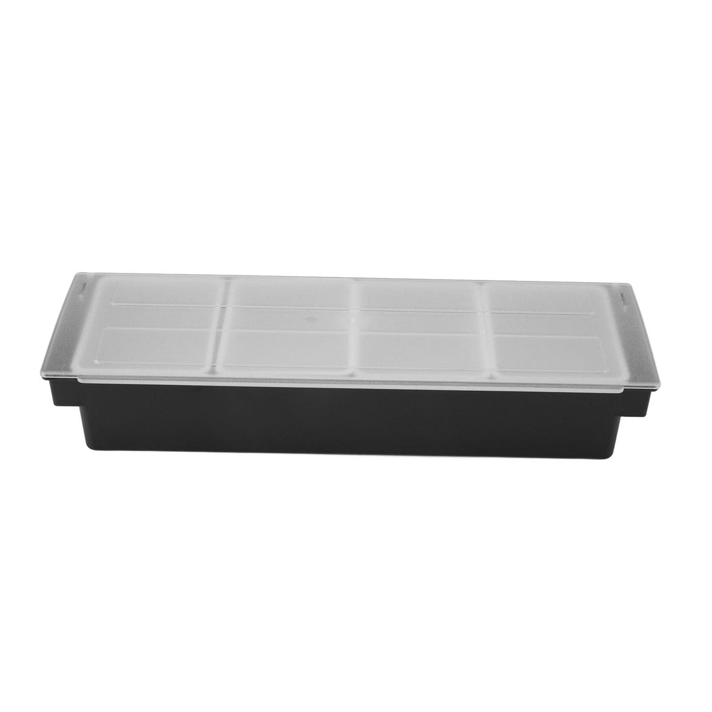 Boîte à condiments en plastique durable, couvercle transparent, design détachable, multifonction, pour fruits et légumes, 4 compartiments