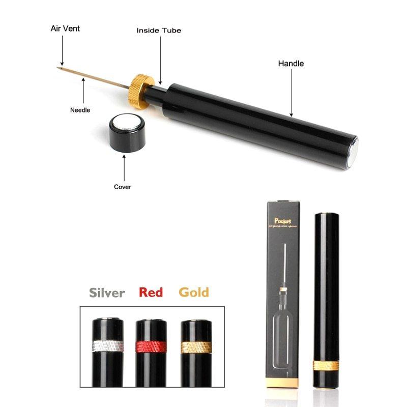 Tire-bouchon en acier inoxydable pour bouteille de vin, petite taille, pompe à air, outil d'ouverture, tire-bouchon, accessoires de bar