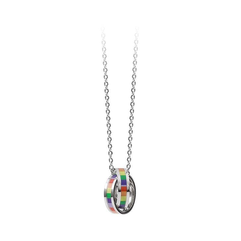 Collier couple LGBT Rainbow Pride