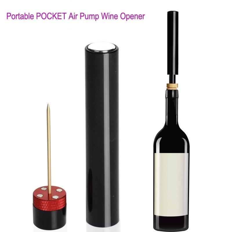 Tire-bouchon en acier inoxydable pour bouteille de vin, petite taille, pompe à air, outil d'ouverture, tire-bouchon, accessoires de bar