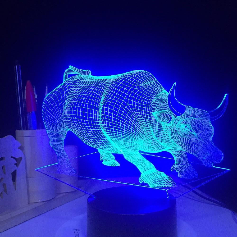 Lampe LED colorée avec télécommande