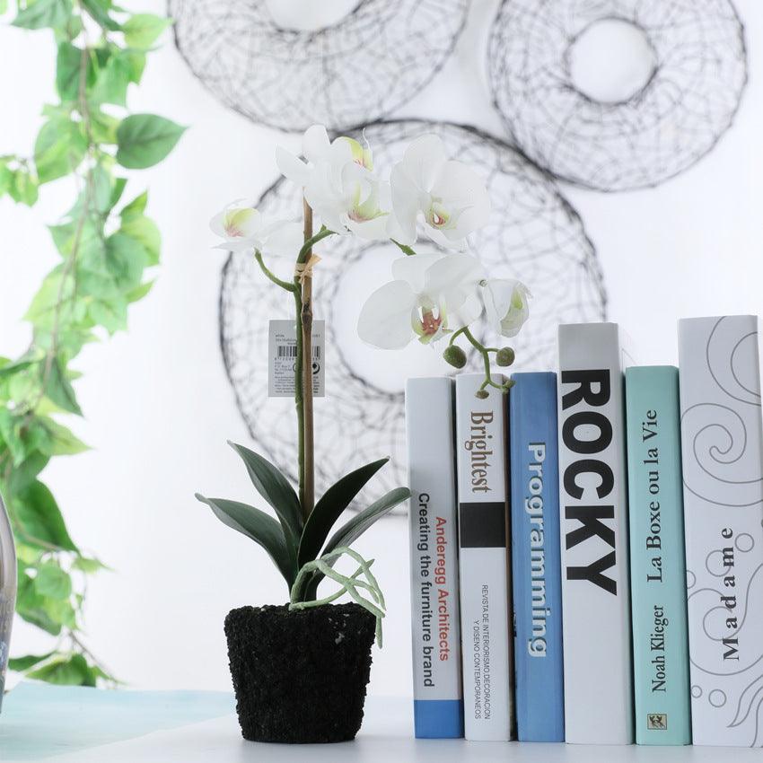 Ensemble de fleurs artificielles Phalaenopsis en pot