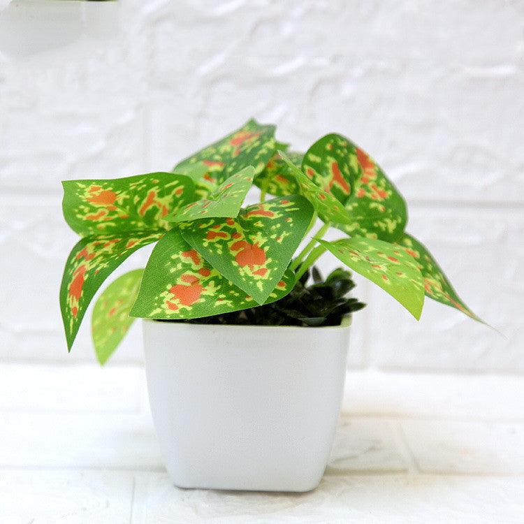 Ensemble de table en pot, mini ornements, fausse plante, bonsaï, décoration de maison, salon, plantes vertes d'intérieur, ameublement
