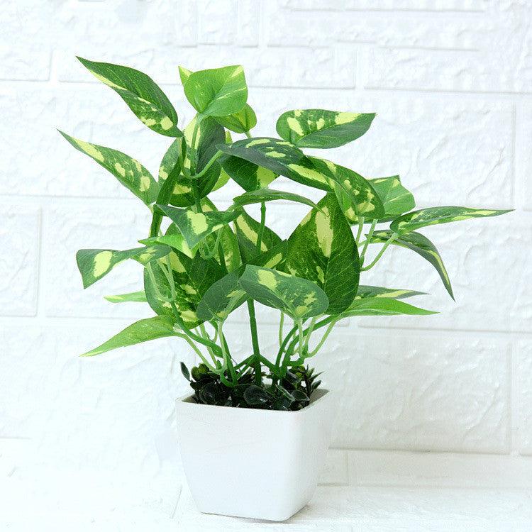 Ensemble de table en pot, mini ornements, fausse plante, bonsaï, décoration de maison, salon, plantes vertes d'intérieur, ameublement