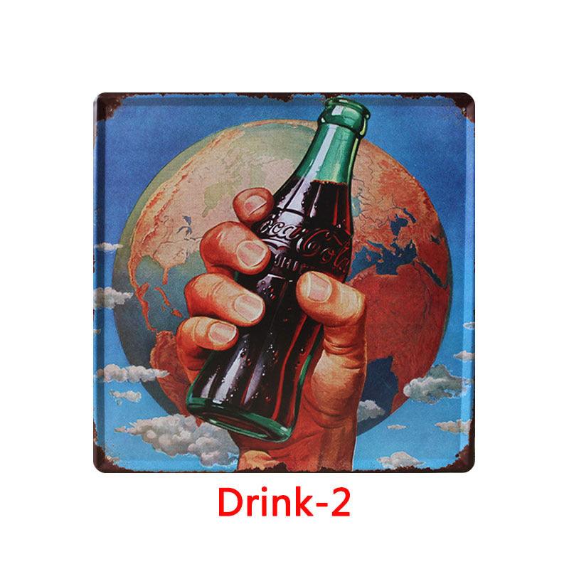 Retro Tin Painting Bar Home KTV Wall Decoration