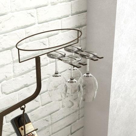 Casier à vin au design unique, casier à vin autoportant avec rangement pour bouteilles, rangement pour boissons alcoolisées et vins, organiseur pour cuisine et salle à manger.