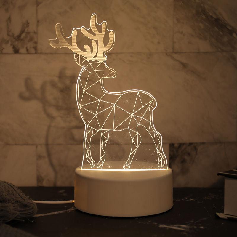 Lampe de bureau stéréo à LED pour la protection des yeux, lampe de chevet USB, cadeau