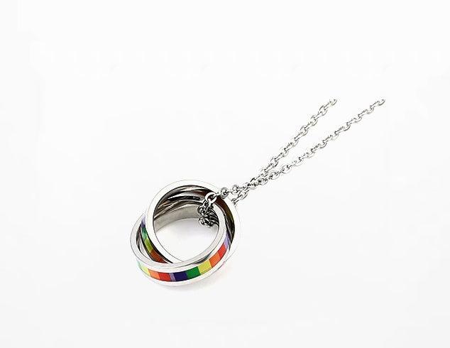 Collier couple LGBT Rainbow Pride