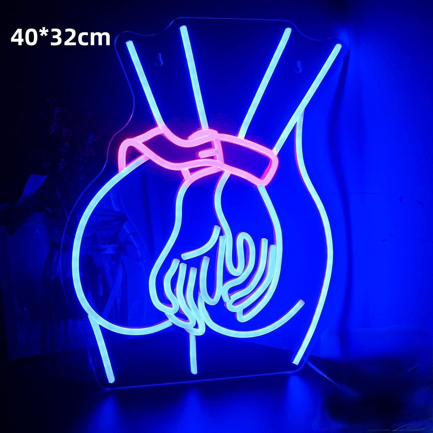Barre lumineuse LED néon décorative en acrylique brillant