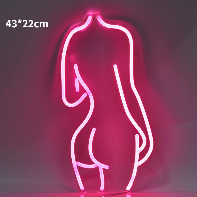 Barre lumineuse LED néon décorative en acrylique brillant