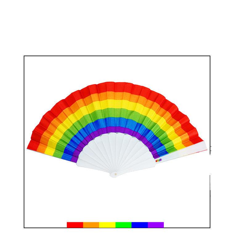 Éventail pliable Six couleurs Mois de l'arc-en-ciel Festival de la fierté LGBT