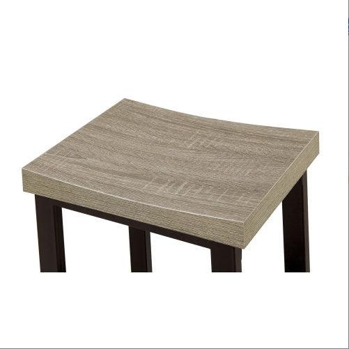 Ensemble de 5 tables de salle à manger à hauteur de comptoir, design bicolore, noir et gris, chaises de salle à manger, construction en métal robuste, plateau en plastique PVC.