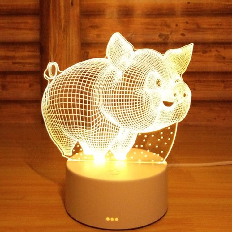 Lampe de bureau stéréo à LED pour la protection des yeux, lampe de chevet USB, cadeau