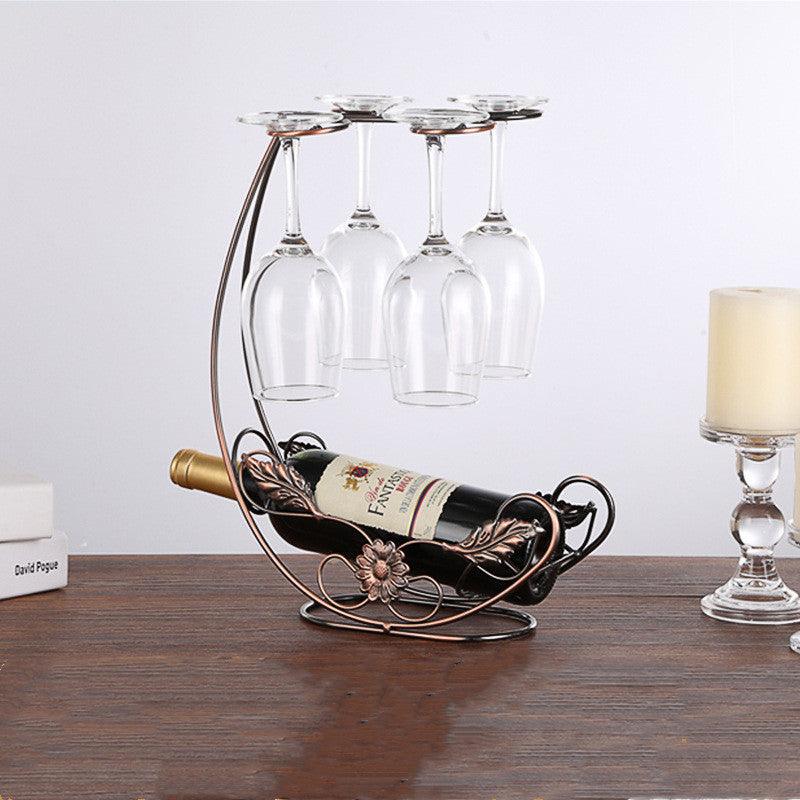 Estante de vino de cobre, soporte colgante para copas de vino, soporte de barra, soporte de exhibición