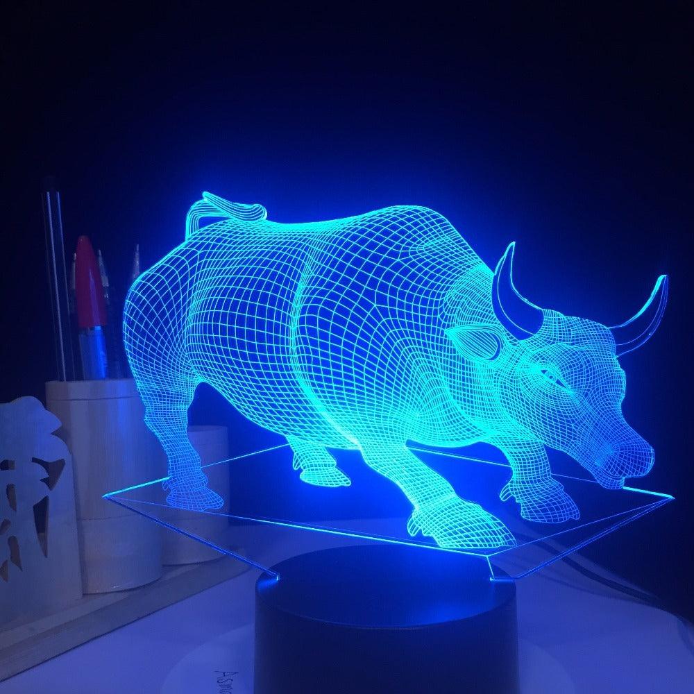 Lampe LED colorée avec télécommande