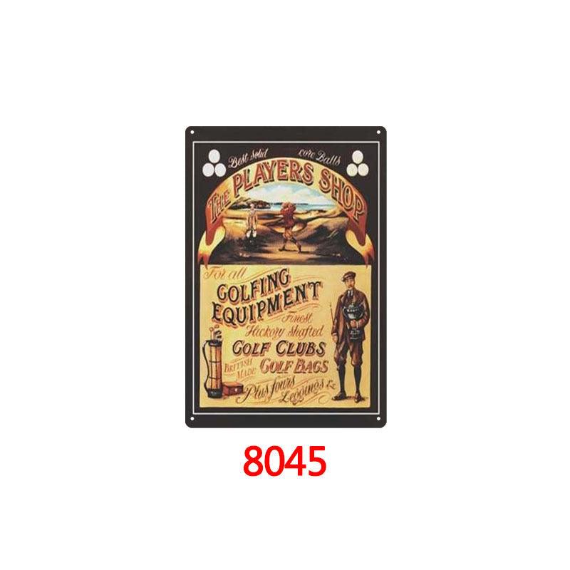 Tin Painting Bar Clothing Store Home Wall Decoration