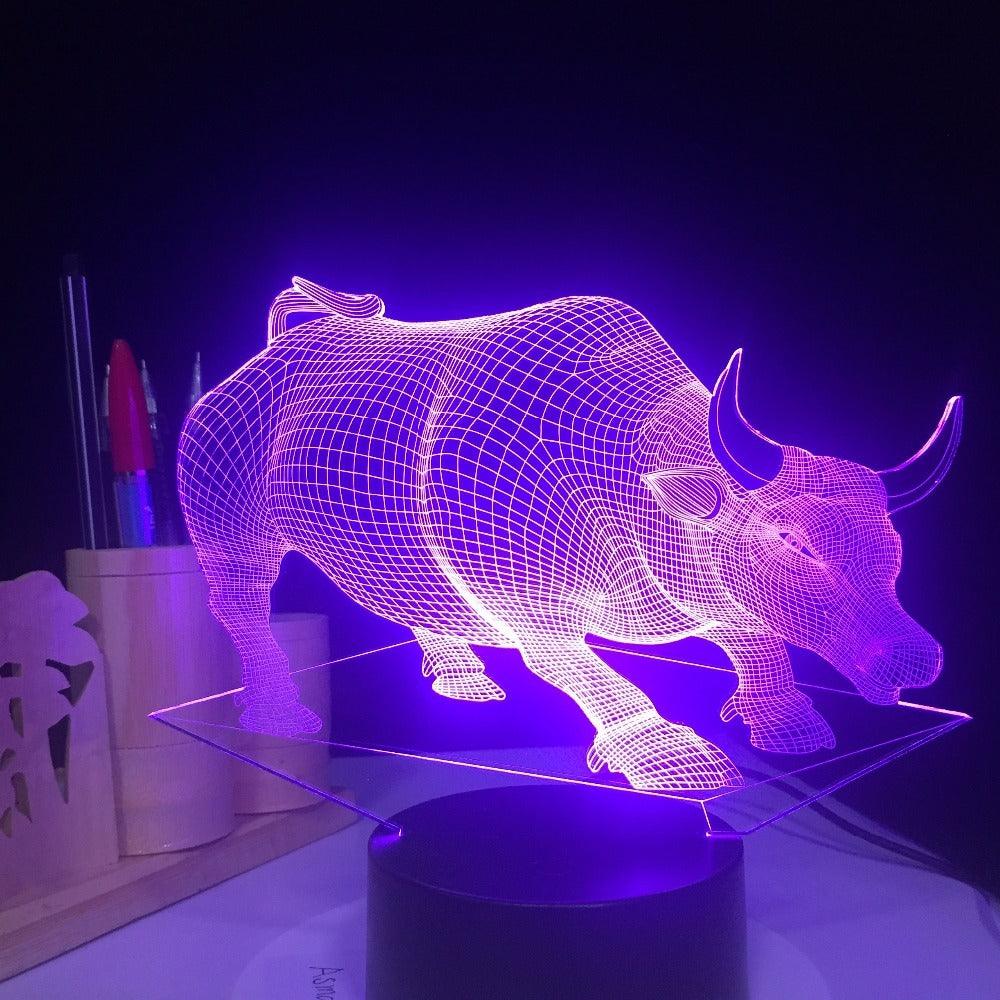 Lampe LED colorée avec télécommande