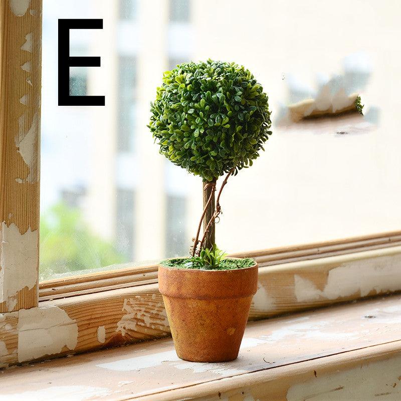 Idyllic Simulation Plant And Fake Flower Potted Indoor Living Room Furnishings