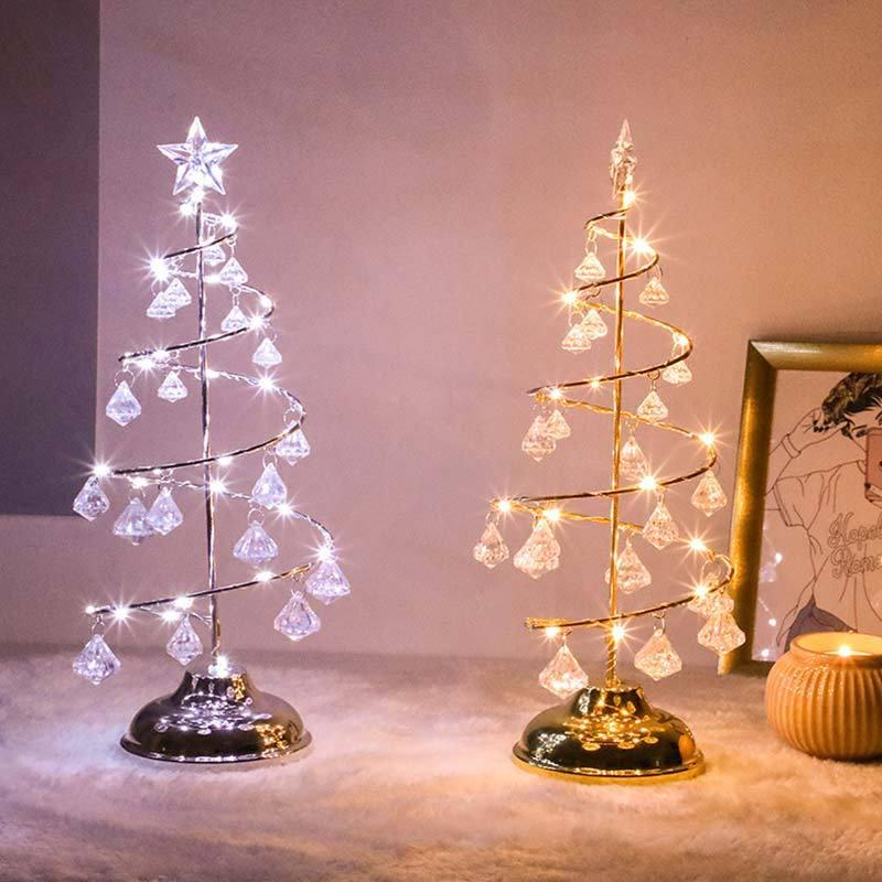Guirlande lumineuse LED en cristal pour sapin de Noël, décoration d'intérieur, pour chambre à coucher