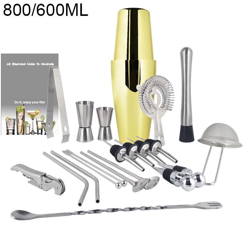 Ensemble de mélangeur à vin Boston Cocktail Shaker Bar Tools