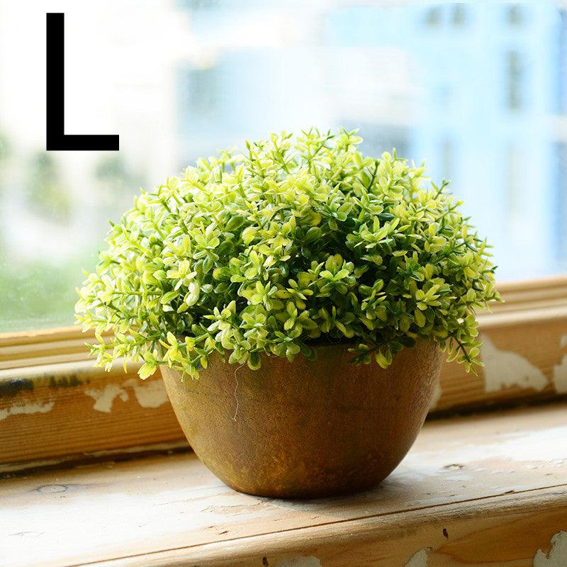 Idyllic Simulation Plant And Fake Flower Potted Indoor Living Room Furnishings