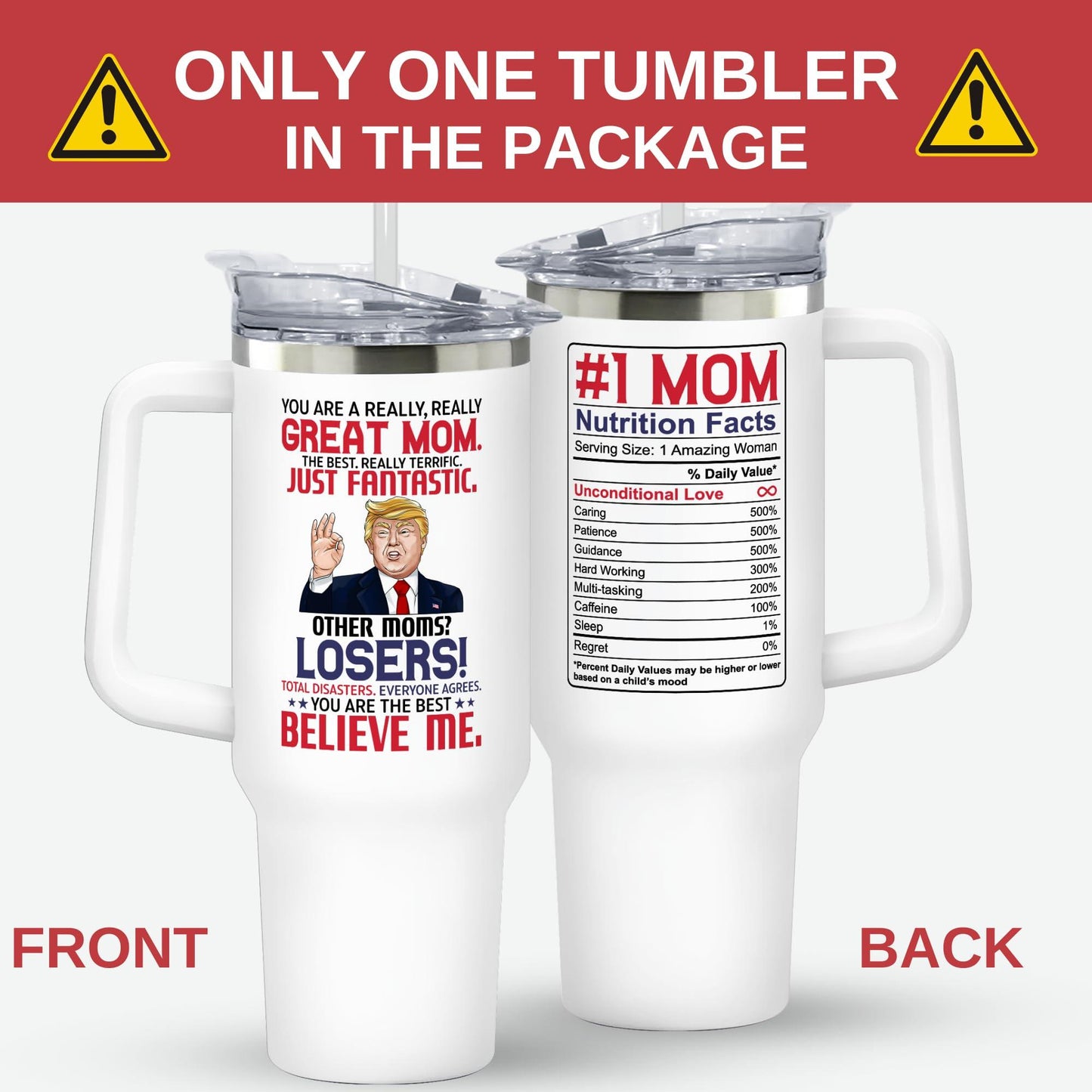 UMACVN Gifts for Mom from Daughter Son - Mothers Day Gifts for Mom Wife - Birthday, Christmas Gift Ideas for Moms - Gift for Mama, Moms, Mother from Kids - 20 Oz Stainless Steel White Tumbler