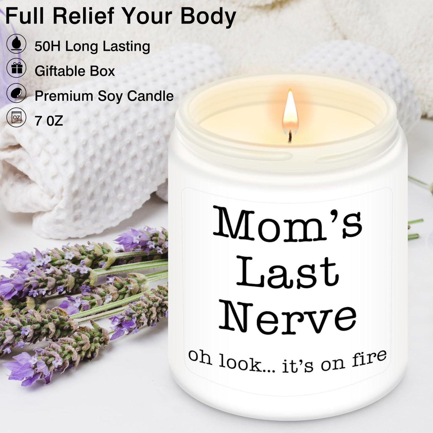 Cadeaux Homsolver pour maman de la part de sa fille et de son fils, meilleurs cadeaux pour maman, maman drôle, anniversaire, Thanksgiving pour maman, belle-mère, mère adoptive, le dernier nerf de maman