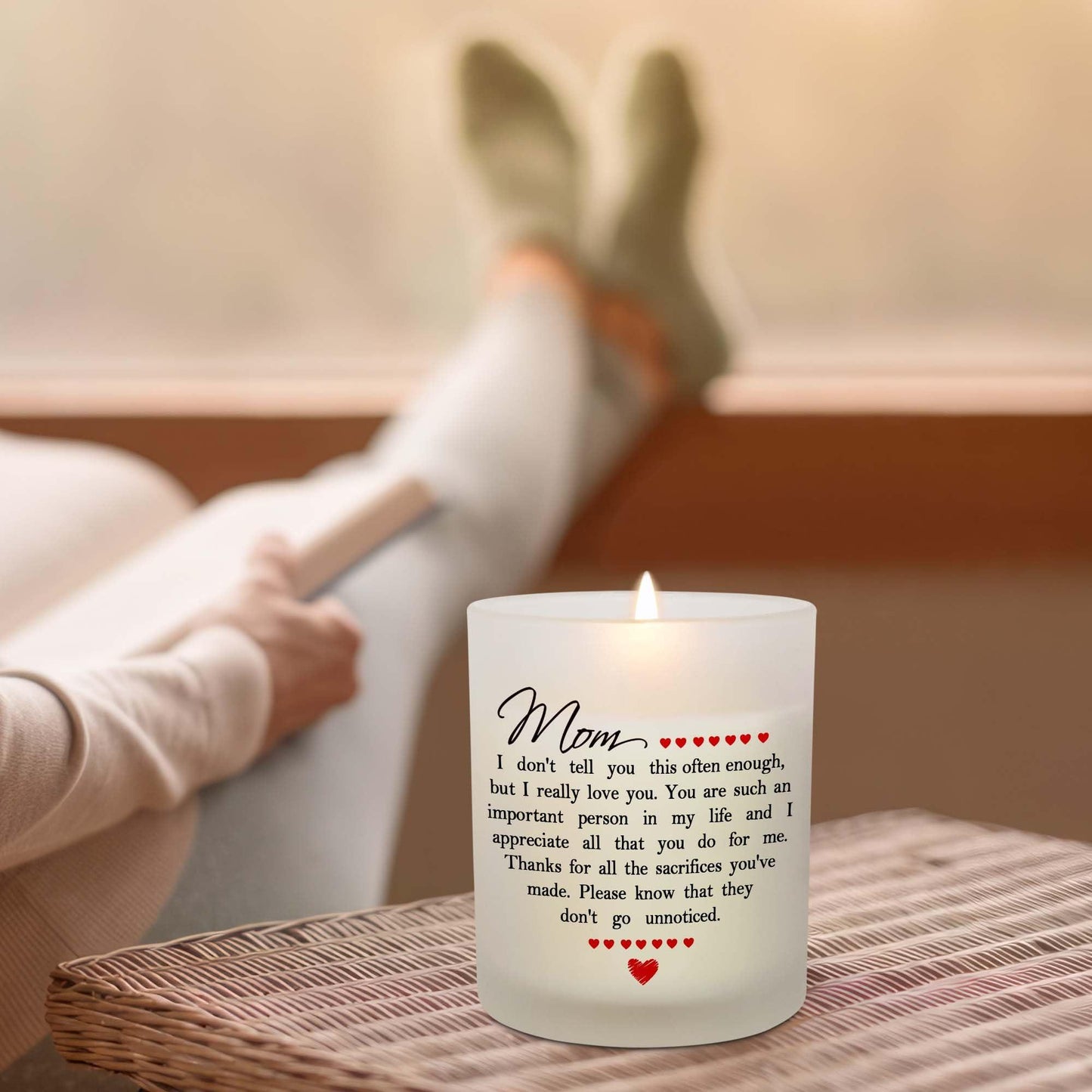 TEEZWONDER Cadeaux Fête des Mères pour Maman de Fille Fils - Bougie Parfumée Enfant Préféré Vanille Lavande 10oz - Cadeau Fête des Mères Fête des Pères pour Maman Papa Grand-mère Grand-père, Cadeau d'Anniversaire pour Femmes Hommes