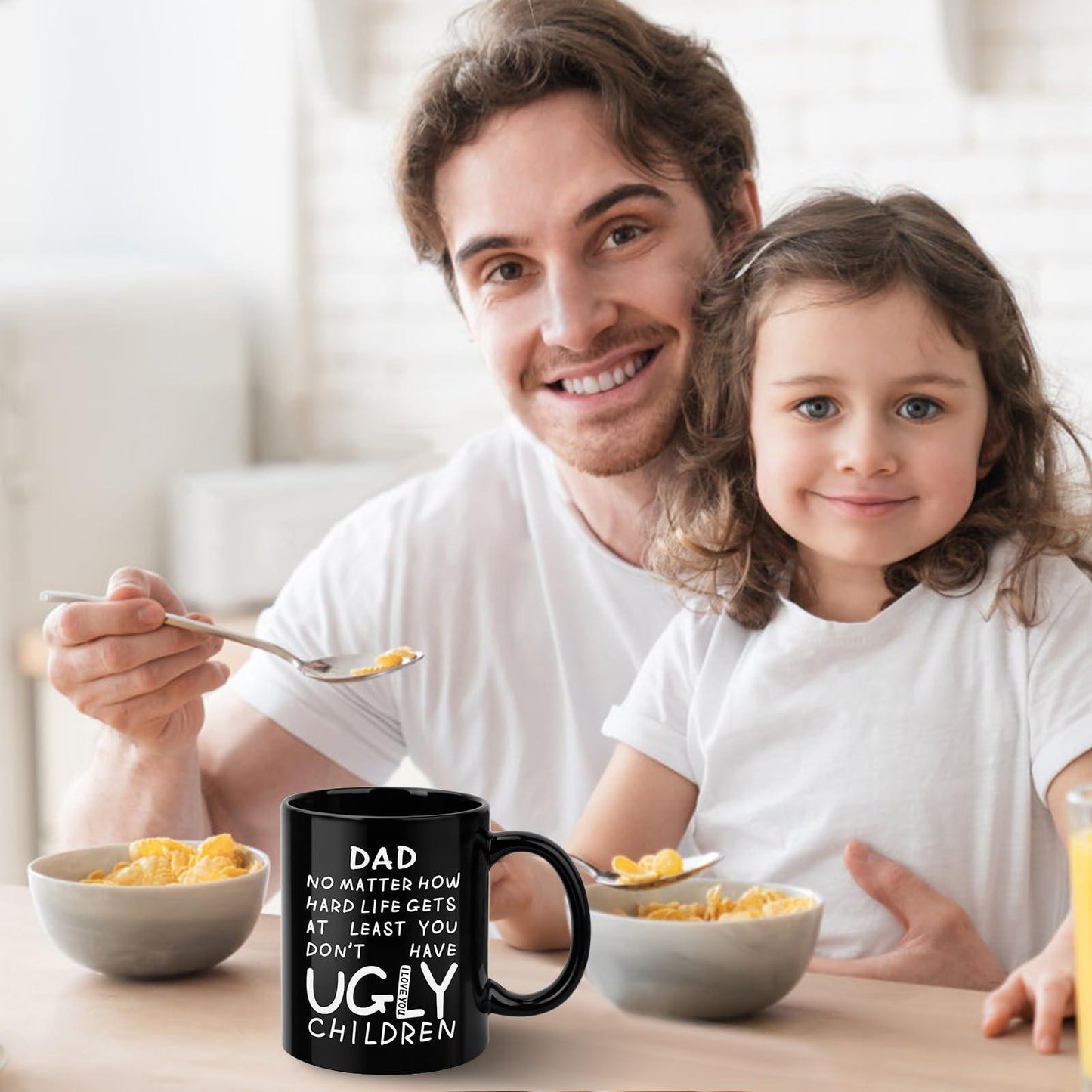 Fathers Day Dad Gifts from Daughter Son Wife,11oz Funny Coffee Mug for Dad,Unique Fathers Day Present Idea for Daddy Husband Men Him,Heartwarming Retirement Anniversary Birthday Gifts for Papa Stepdad