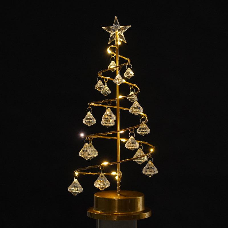 Guirlande lumineuse LED en cristal pour sapin de Noël, décoration d'intérieur, pour chambre à coucher
