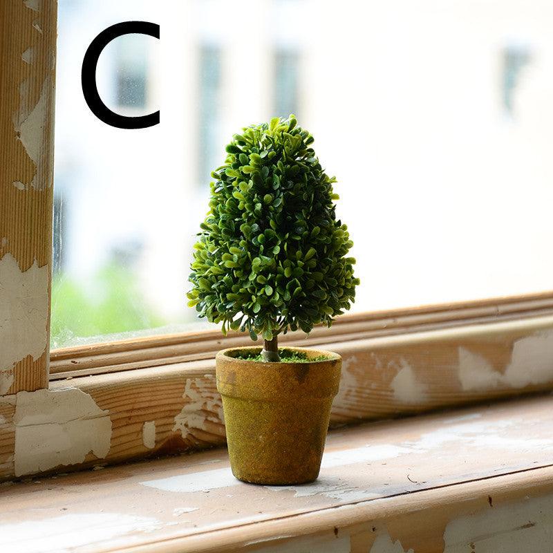Idyllic Simulation Plant And Fake Flower Potted Indoor Living Room Furnishings