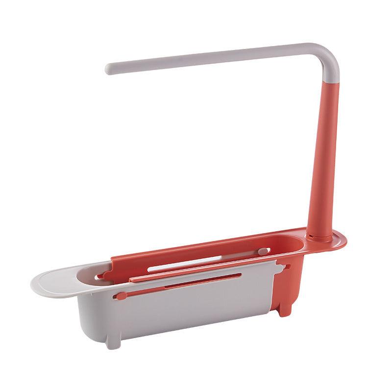 Étagère multifonctionnelle pour évier de cuisine, porte-chiffons