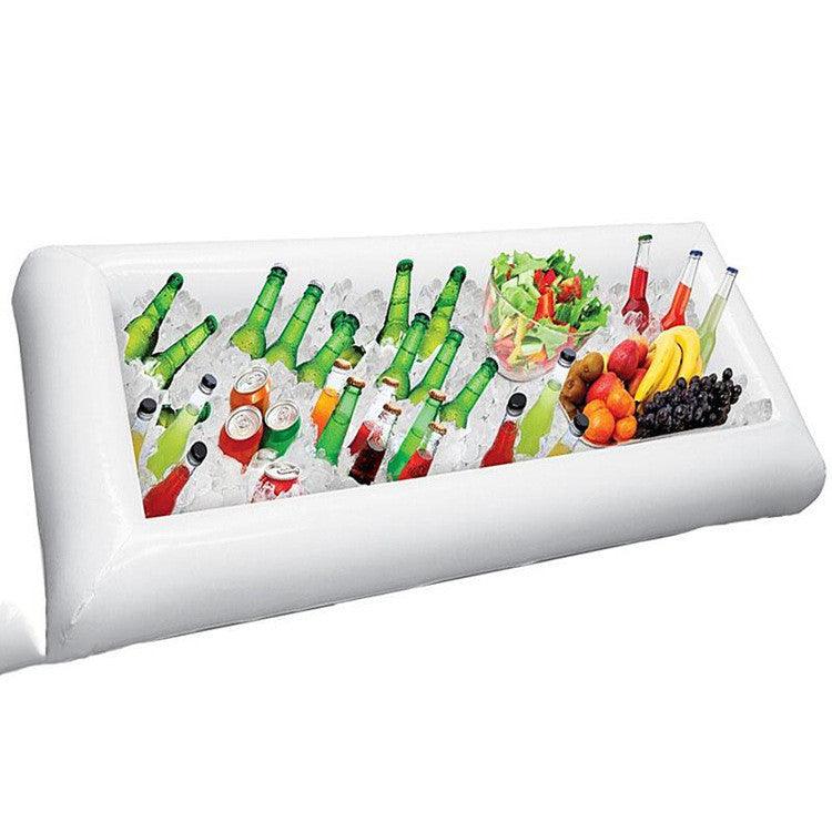Bar à glace gonflable en PVC respectueux de l'environnement, assiette à salade pour fête sur la plage, buffet gonflable, bar d'extérieur pratique à transporter