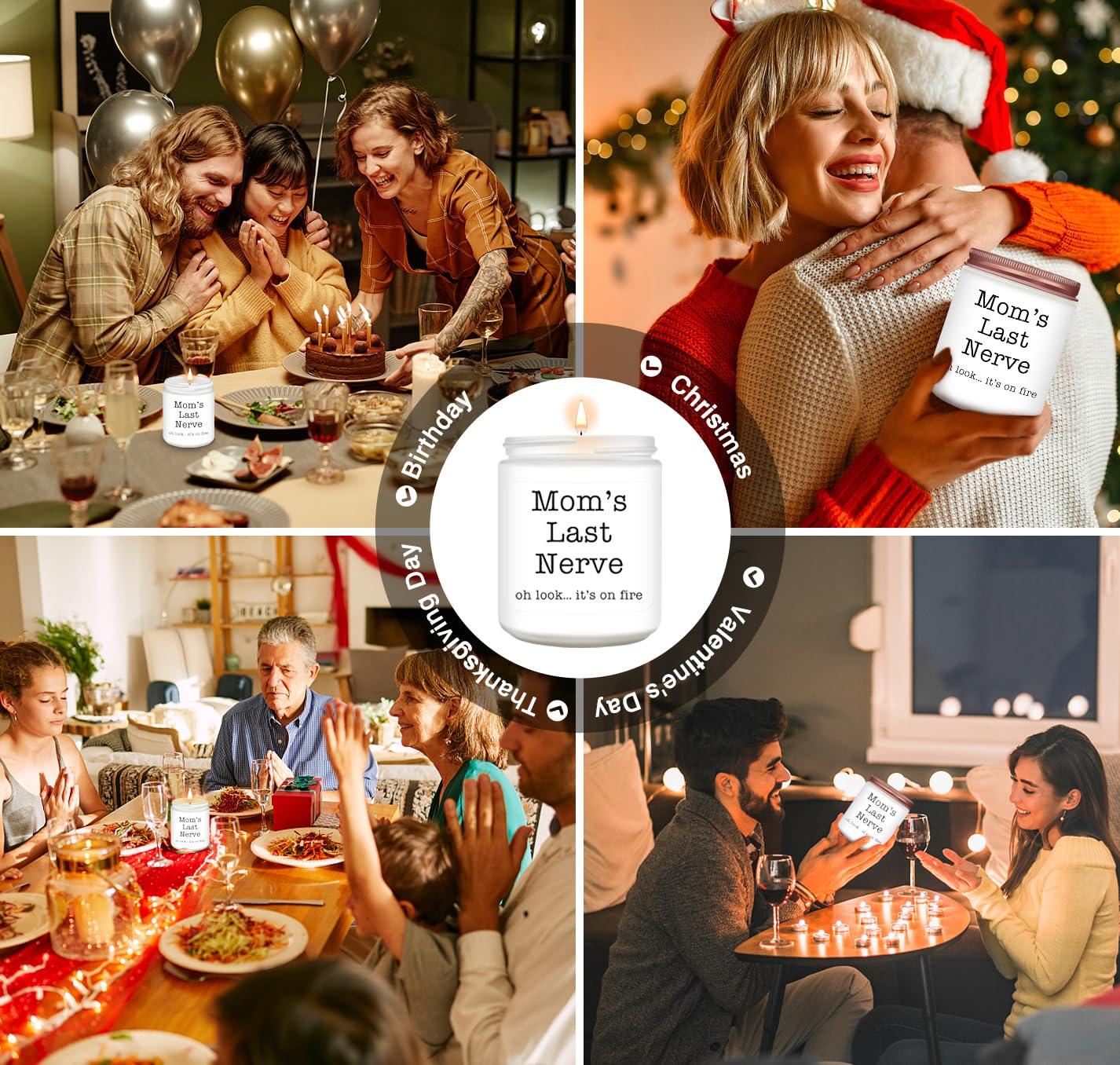 Cadeaux Homsolver pour maman de la part de sa fille et de son fils, meilleurs cadeaux pour maman, maman drôle, anniversaire, Thanksgiving pour maman, belle-mère, mère adoptive, le dernier nerf de maman