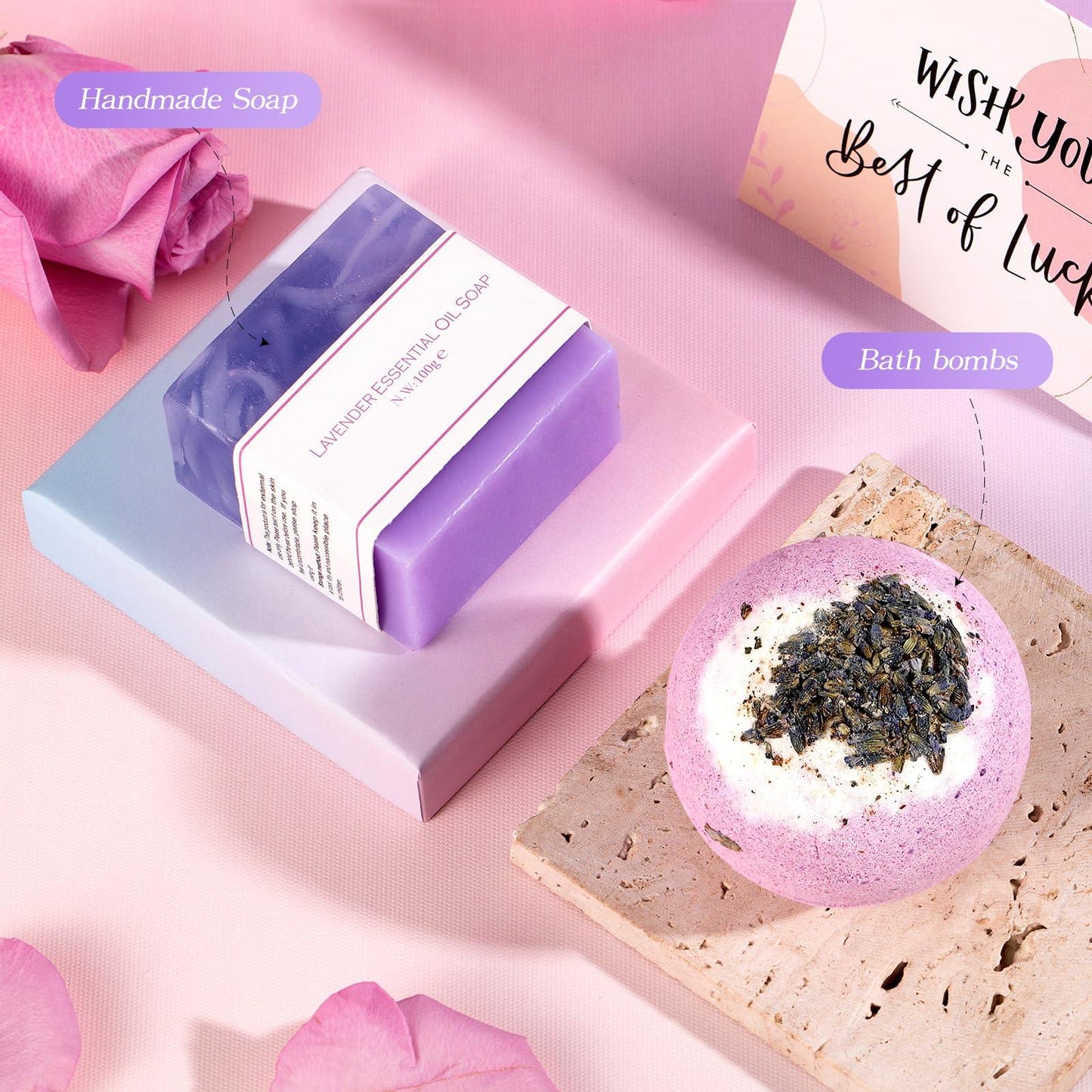 Cadeaux d'anniversaire pour femme, maman, amie, sœur, panier-cadeau spa relaxant unique, coffret de soins avec couverture de luxe, cadeaux de fête des mères pour maman, amie, sœur, épouse