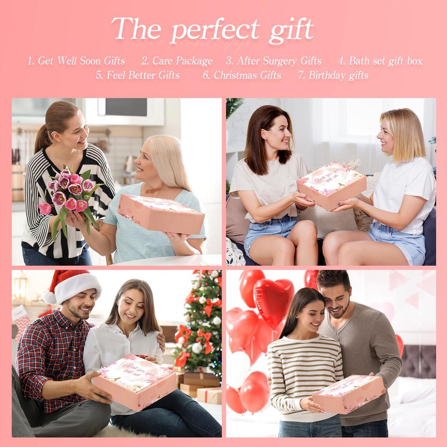 Cadeaux d'anniversaire pour femme, maman, amie, sœur, panier-cadeau spa relaxant unique, coffret de soins avec couverture de luxe, cadeaux de fête des mères pour maman, amie, sœur, épouse