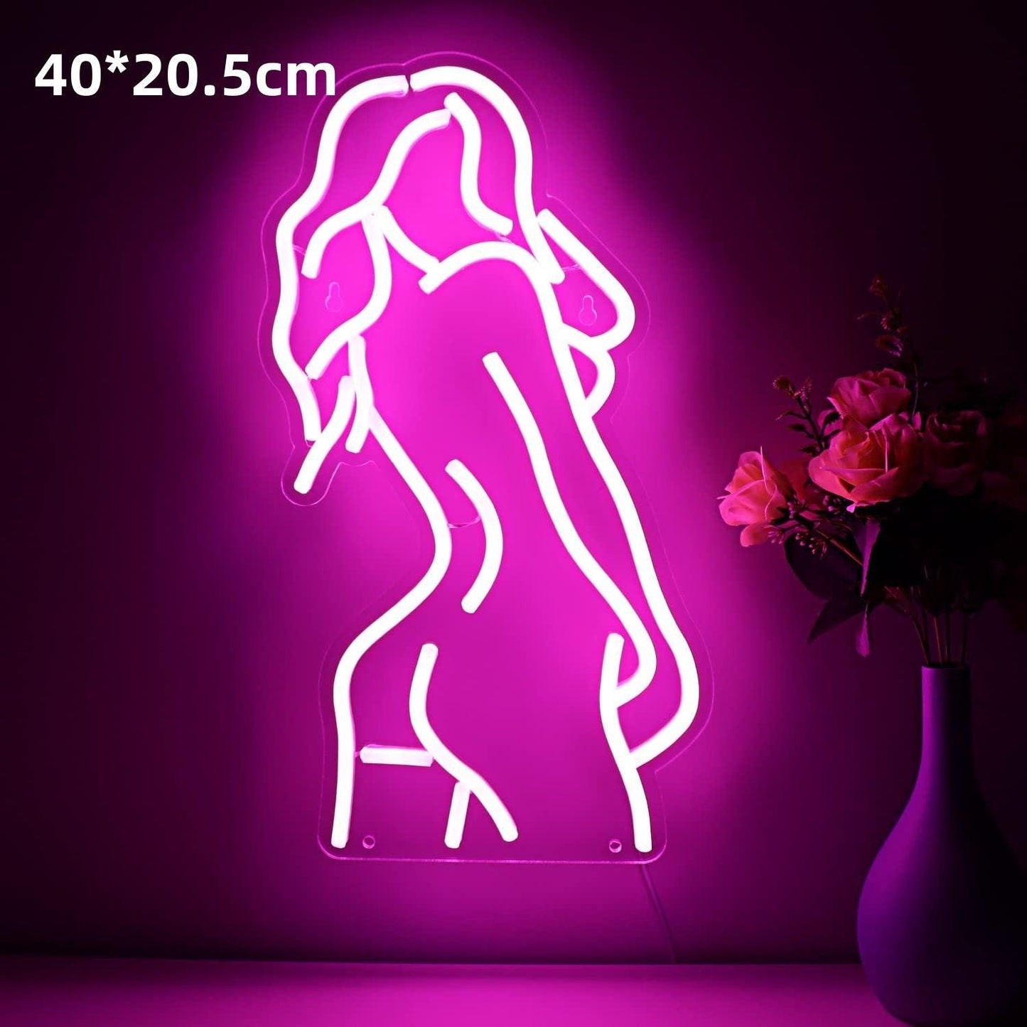 Barre lumineuse LED néon décorative en acrylique brillant