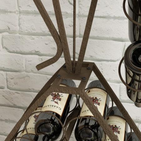 Casier à vin au design unique, casier à vin autoportant avec rangement pour bouteilles, rangement pour boissons alcoolisées et vins, organiseur pour cuisine et salle à manger.