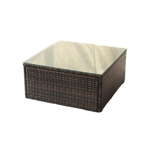 Ensemble de meubles de jardin en rotin PE, canapé d'angle et sectionnel