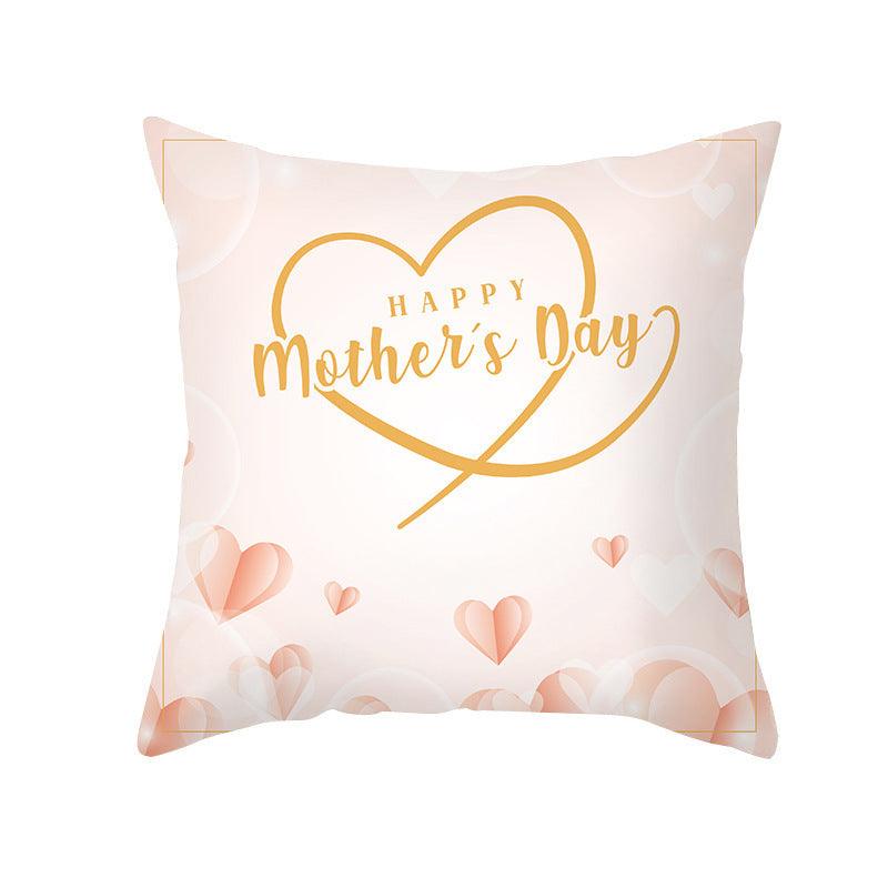 Nordic Mother's Day Pillowcase Peach Skin