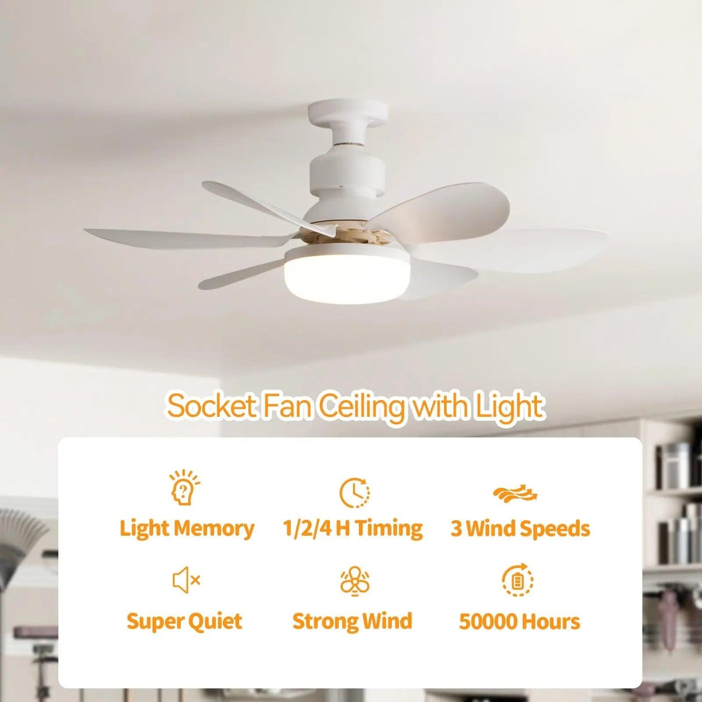 Plafonnier LED 30 W avec variateur d'intensité, culot E27, idéal pour un salon, un bureau ou un usage domestique, 85-265 V
