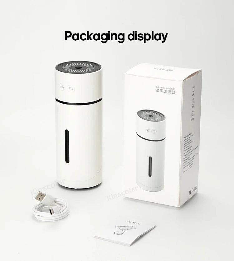 Humidificateur d'air sans fil 260 ml, diffuseur d'aromathérapie USB, batterie rechargeable 1000 mAh, brumisateur ultrasonique silencieux