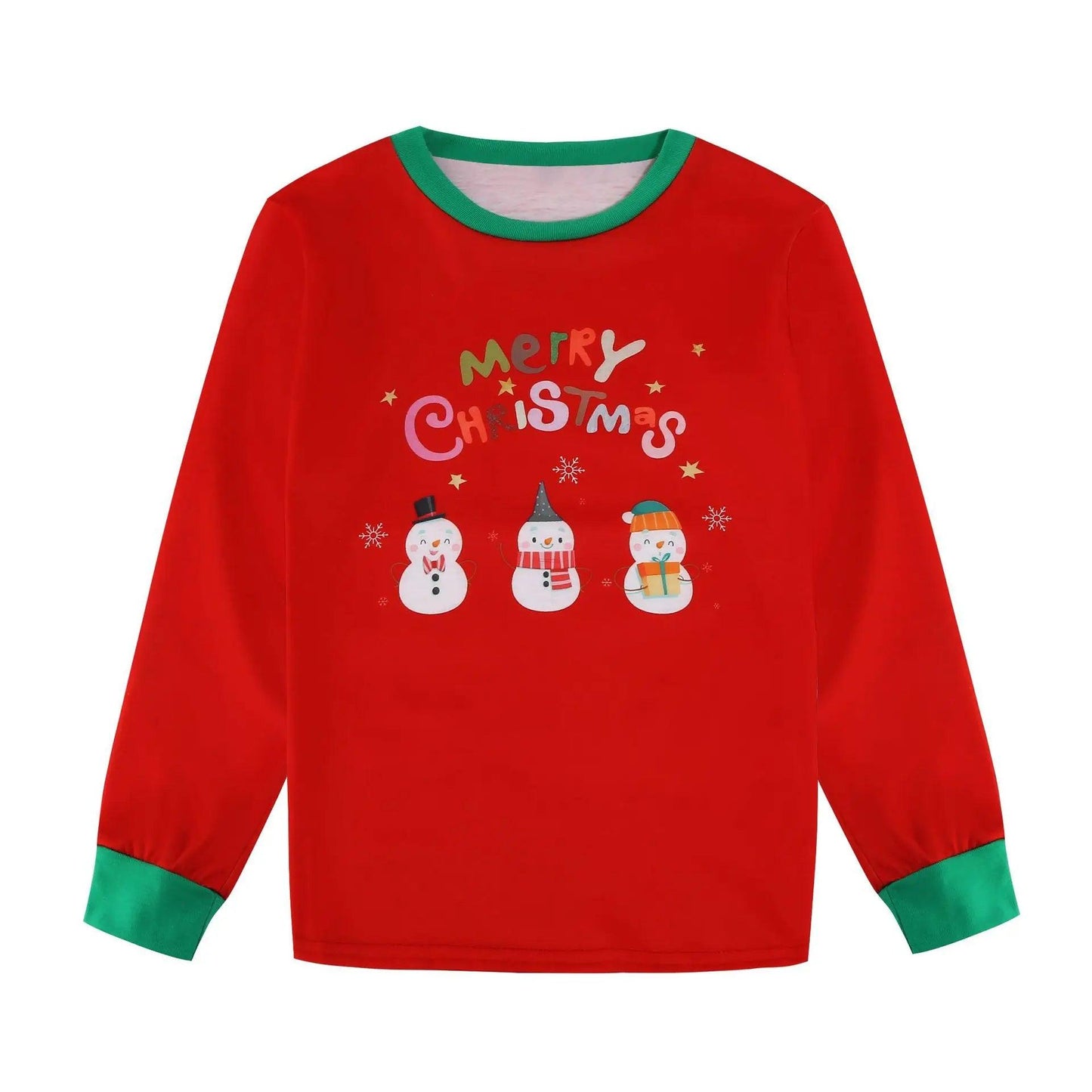 Ensemble de pyjama à manches longues pour la famille, imprimé élan de Noël 2024, vêtements de maison