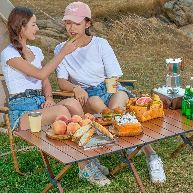 Table pliante de camping, table portable d'extérieur pour rouleaux d'œufs, table pliante pour pique-nique, table à manger sédentaire, table légère, bureau pliant