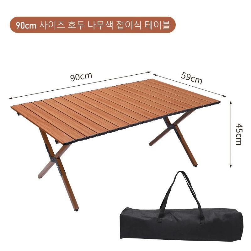 Table pliante de camping, table portable d'extérieur pour rouleaux d'œufs, table pliante pour pique-nique, table à manger sédentaire, table légère, bureau pliant