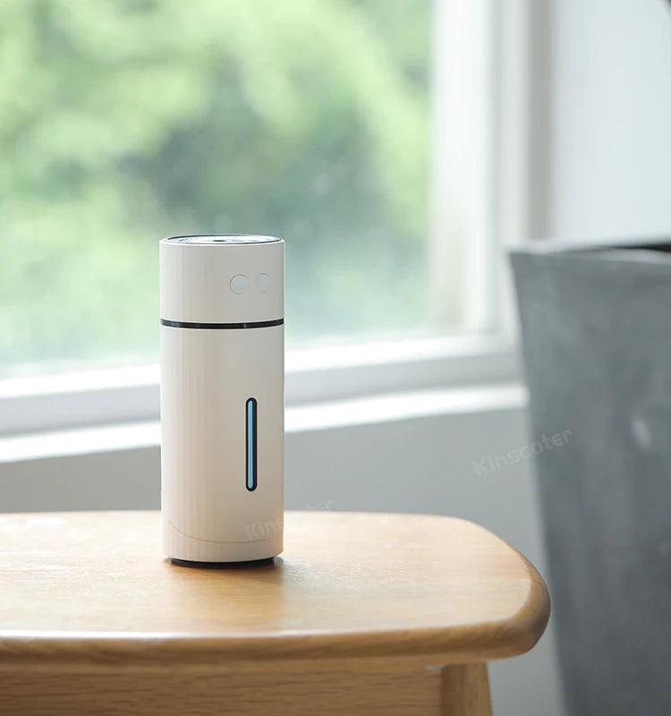 Humidificateur d'air sans fil 260 ml, diffuseur d'aromathérapie USB, batterie rechargeable 1000 mAh, brumisateur ultrasonique silencieux
