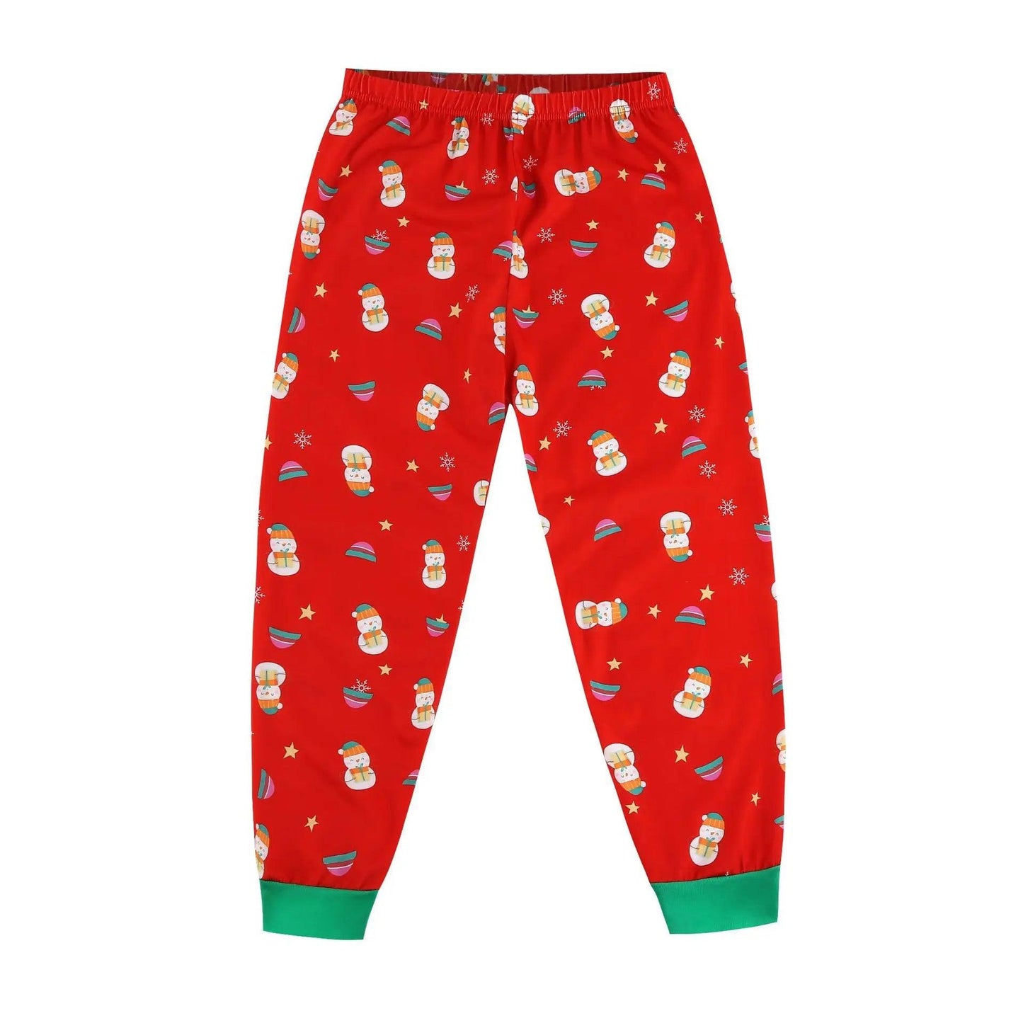 Ensemble de pyjama à manches longues pour la famille, imprimé élan de Noël 2024, vêtements de maison