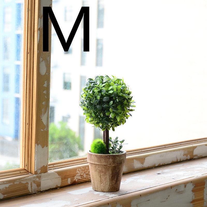 Idyllic Simulation Plant And Fake Flower Potted Indoor Living Room Furnishings