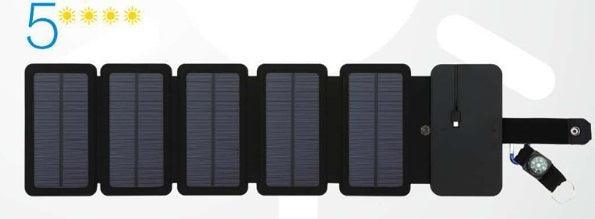 Chargeur solaire pliable d'extérieur, portable, 5 V, 2,1 A, sortie USB, pour appareils de camping, randonnée, sac à dos, voyage, alimentation pour smartphones
